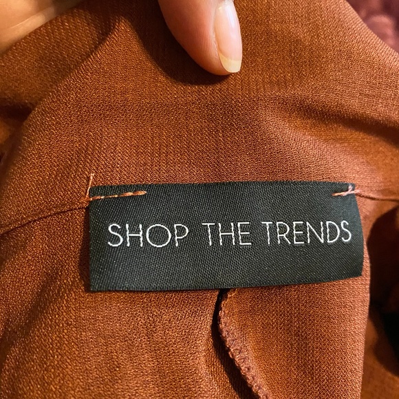 Brown Jacket Shop The Trends 1X, (NWOT) - Picture 4 of 9